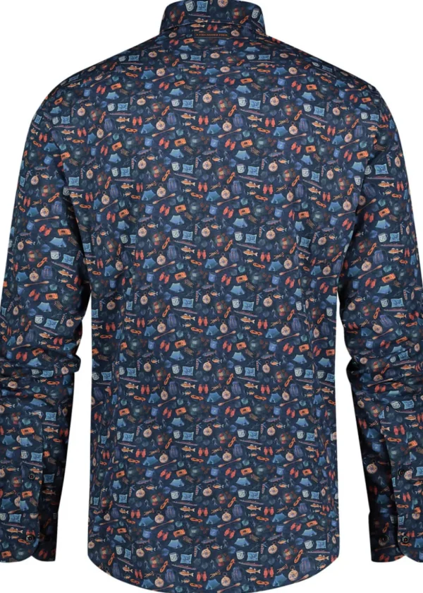 A Fish Named Fred Camping Gear Shirt Navy