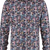 A Fish Named Fred Mens Cinema Tickets Shirt Navy