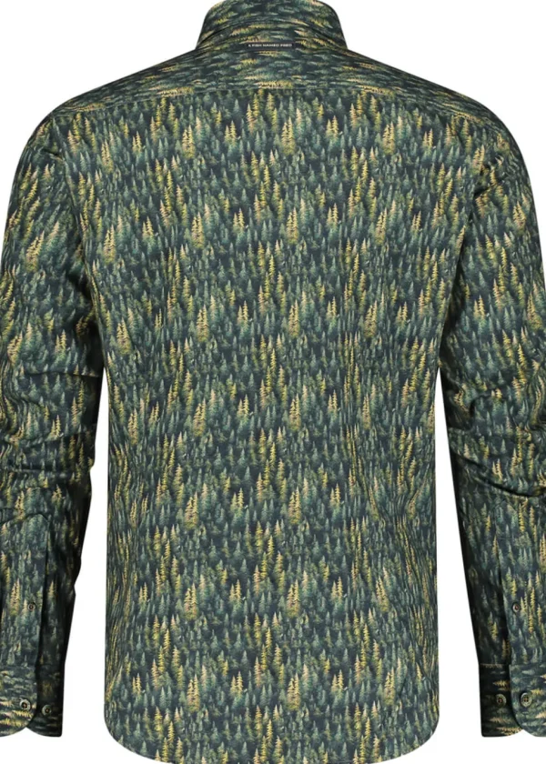 A Fish Named Fred Pine Trees Shirt Green
