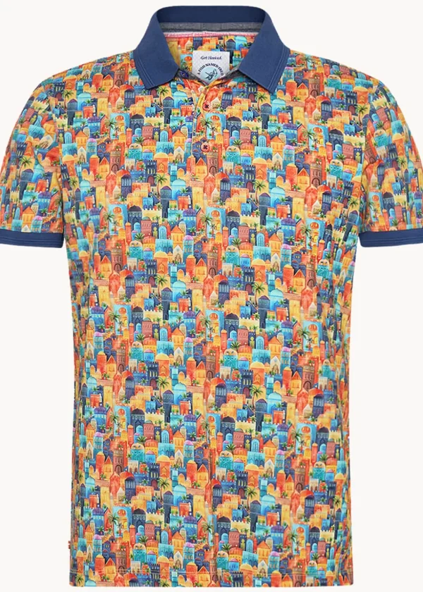 A Fish Named Fred Town Polo Multicolour