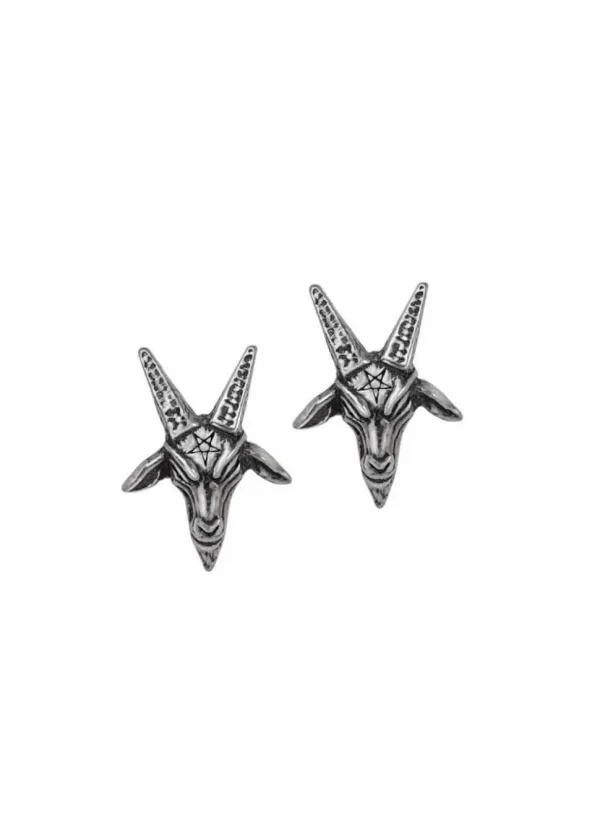 Alchemy Baphomet Stud Earrings