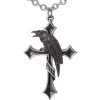 Alchemy Crus Corvis Raven Necklace Silver