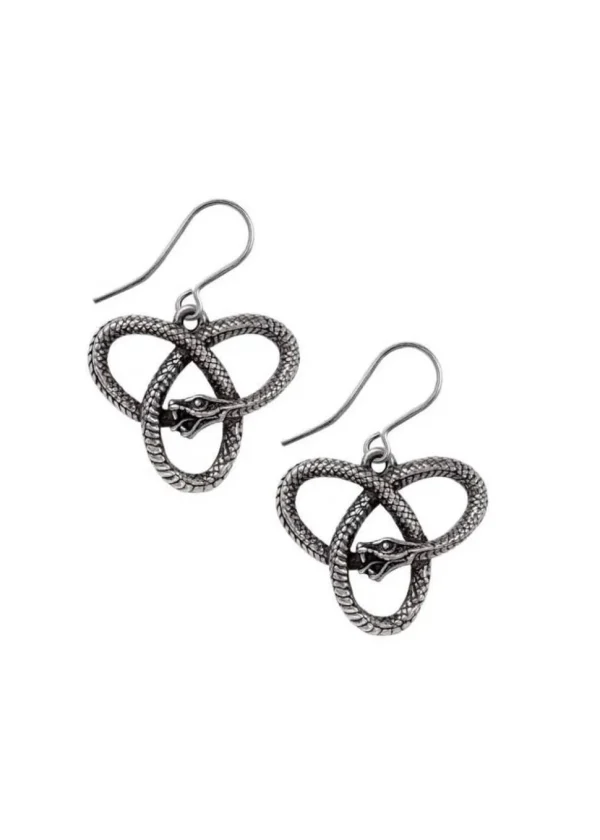Alchemy Eve's Triquetra Snake Earrings