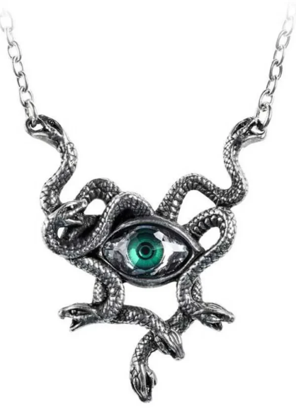Alchemy Gorgon's Eye Necklace Green
