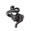 Alchemy Le Chat Noir Cat Ring Black