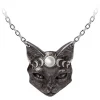 Alchemy Mystic Moon Cat Necklace