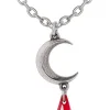 Alchemy Tears of the Moon Necklace Red