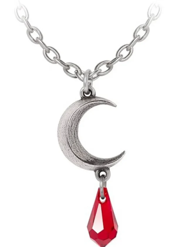 Alchemy Tears of the Moon Necklace Red