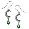 Alchemy Tears of the Moon Earrings Green