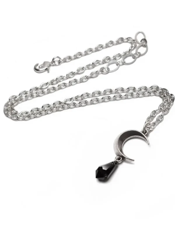 Alchemy Tears of the Moon Necklace Black