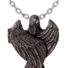 Alchemy The Augurium Raven Locket Ketting Zwart