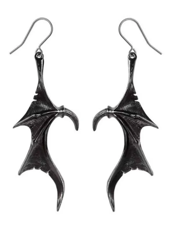 Alchemy Wings of Midnight Drop Earrings