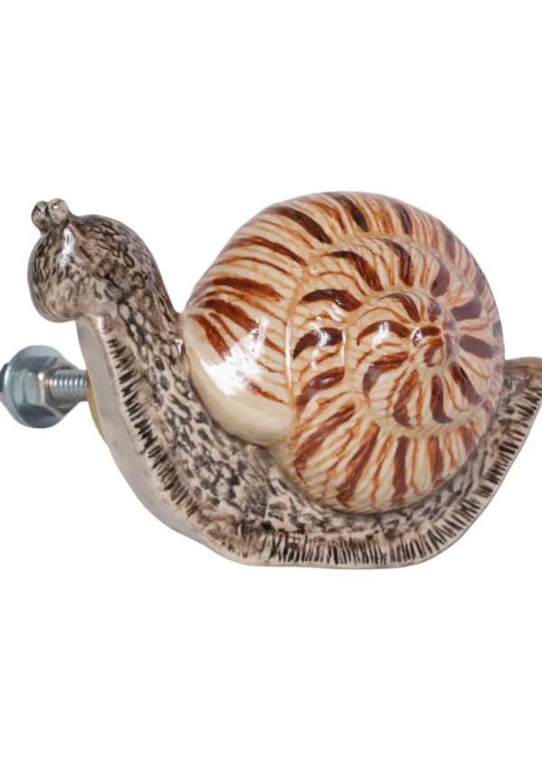 And Mary Natural Snail Doorknob Brown
