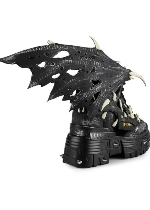 Anthony Wang Black Apple Wing Sneakers Black