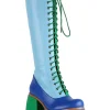 Anthony Wang Ice-06 70's Platform Boots Blue