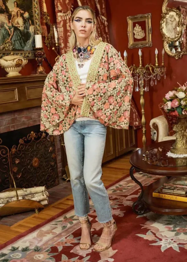 Aratta Vintage Garden Floral Kimono Multi