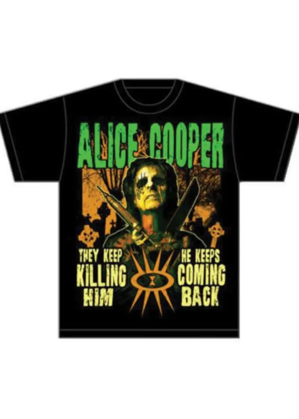Band Shirts Alice Cooper Graveyard T-Shirt Black