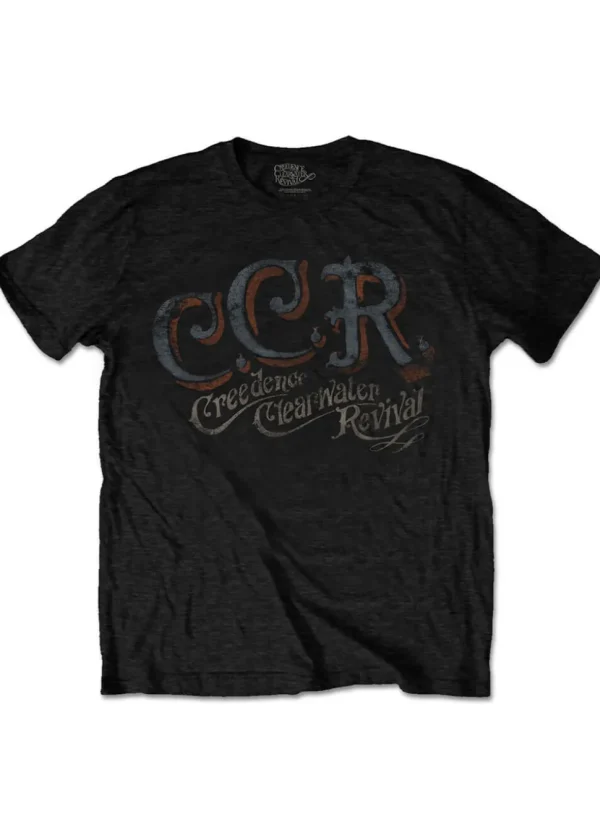 Band Shirts Creedence Clearwater Revival CCR T-Shirt Black