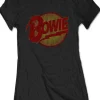 Band Shirts David Bowie Diamond Dogs Girlie T-Shirt Black