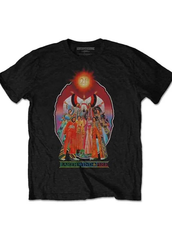 Band Shirts Earth, Wind & Fire Let's Groove T-Shirt Black