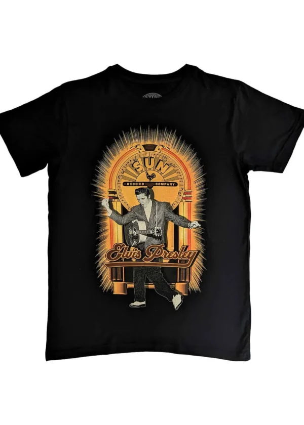 Band Shirts Elvis Presley Sun Records T-Shirt Black
