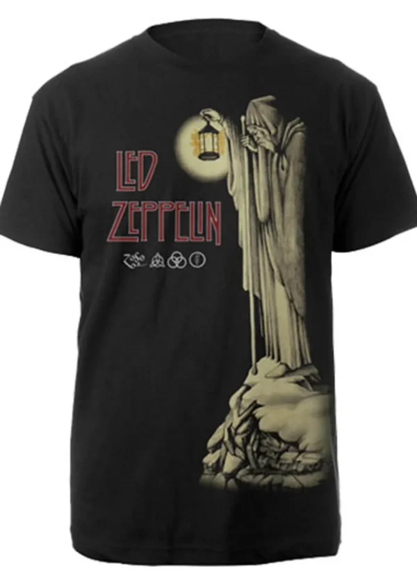 Band Shirts Led Zeppelin Hermit T-Shirt Black