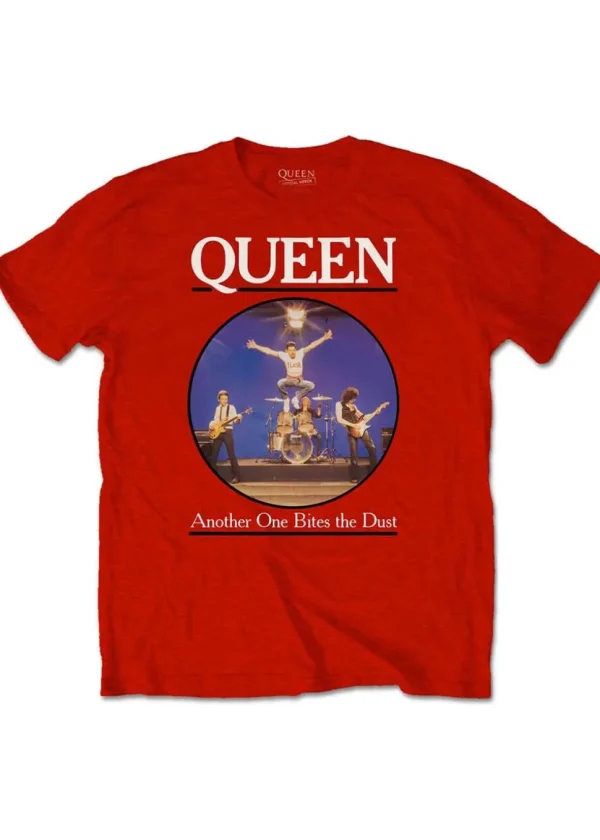 Band Shirts Queen Another One Bites The Dust T-Shirt Red