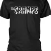 Band Shirts The Cramps Logo T-Shirt Black