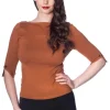 Banned Addicted 50's Jumper Brown