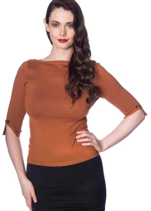 Banned Addicted 50's Jumper Brown