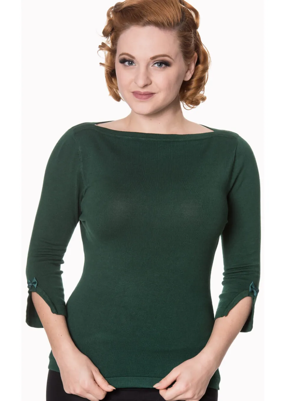 banned_addicted_s_jumper__0.webp Banned Addicted 50's Jumper Forest Green
