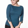 Banned Addicted 50's Sweater Teal