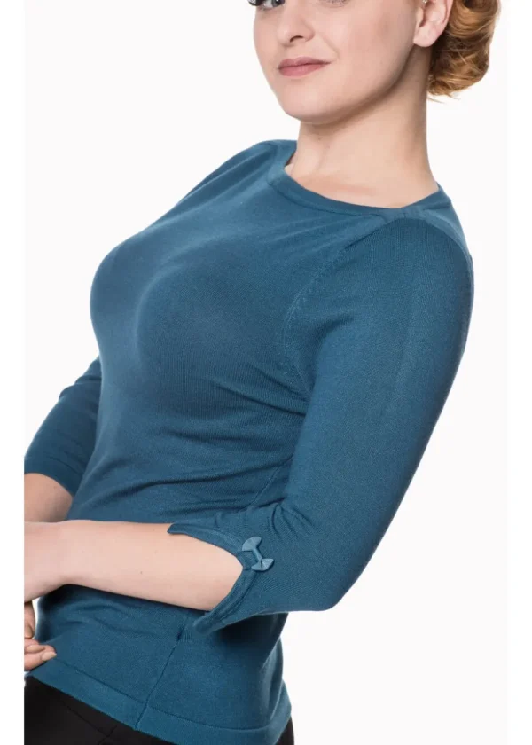 Banned Addicted 50's Sweater Teal