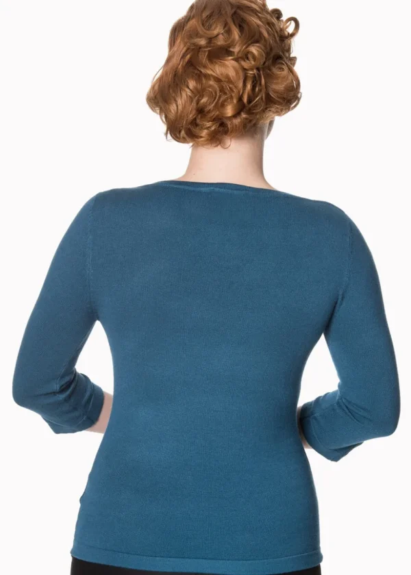 Banned Addicted 50's Sweater Teal