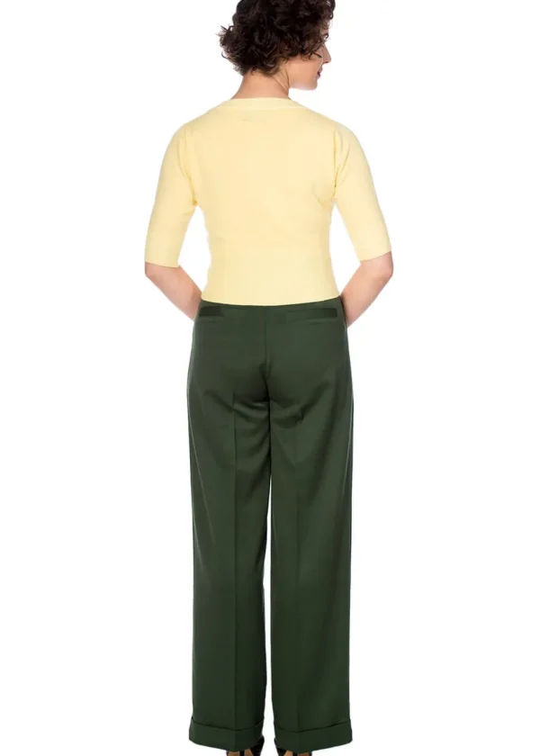 Banned Adventures Ahead 40's Trousers Dark Green