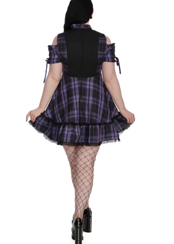 Banned Alternative Dark Doll Lolita Dress Black Purple
