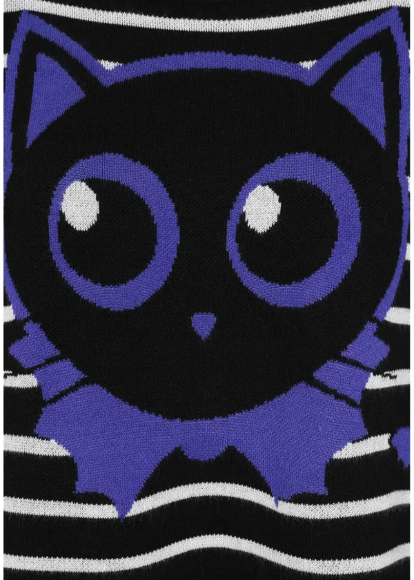 Banned Alternative Kuro Bat Cat Jumper Black