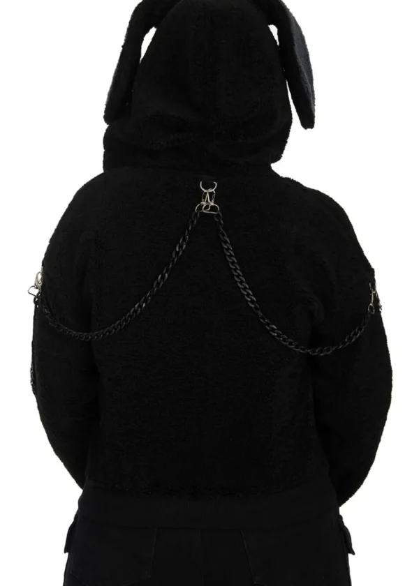 Banned Alternative Vinnie The Bunny Hoodie Black