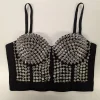 Banned Alternative Xenia Spike Bustier Top Silver