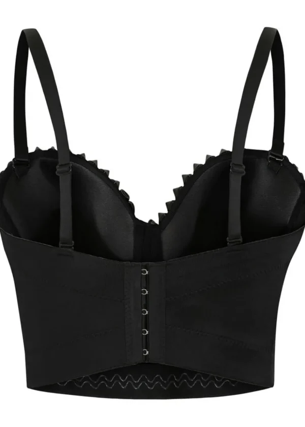 Banned Alternative Xenia Spike Bustier Top Black