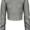 Banned Alternative Zoey Fishnet Top Black