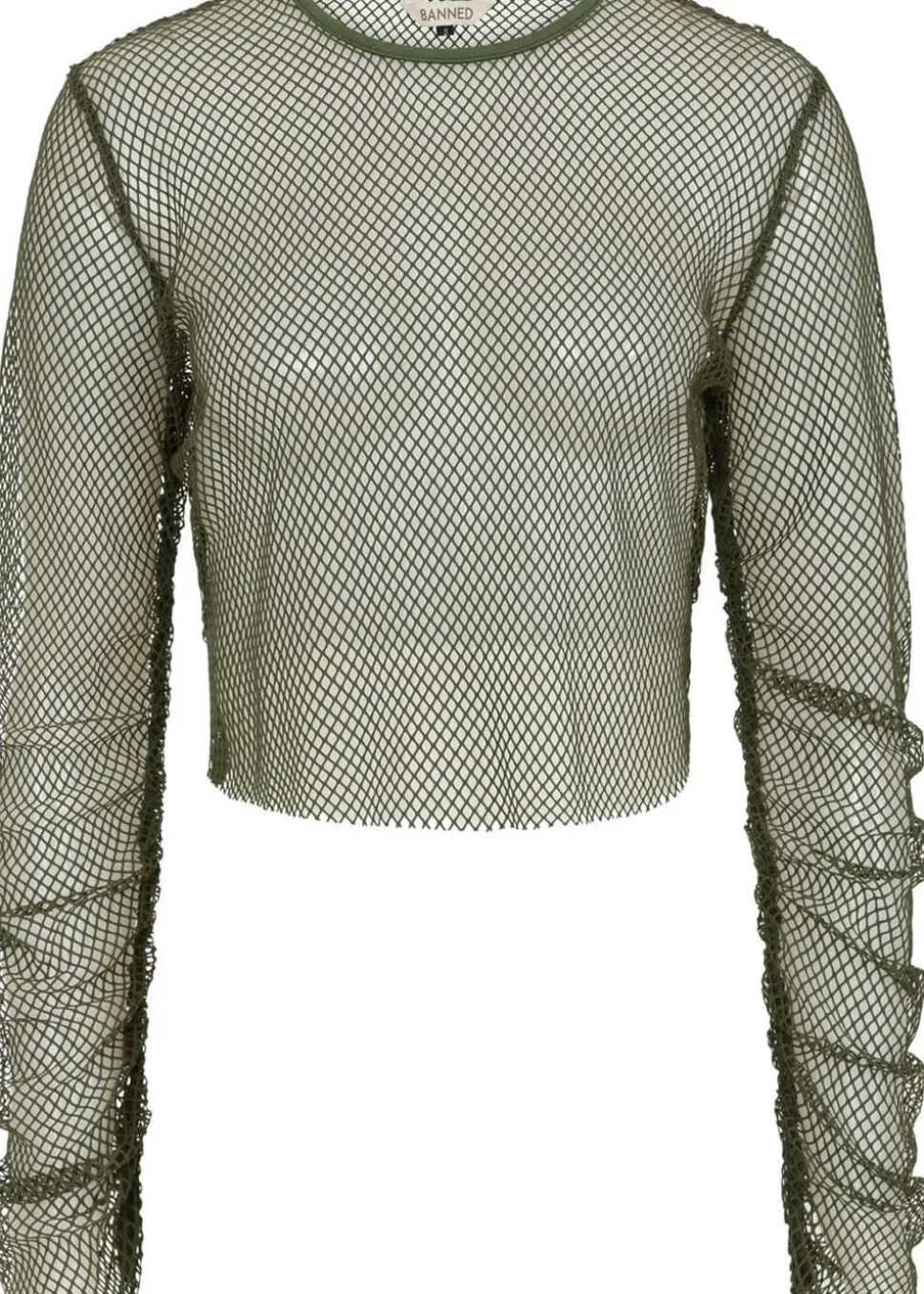 banned_alternative_zoey_f_0.webp Banned Alternative Zoey Fishnet Top Army Green