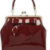 Banned American Vintage 50's Handbag Burgundy