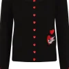 Banned Annie Love Swallow Cardigan Black