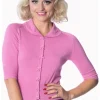 Banned April Bow 40's Cardigan Pink