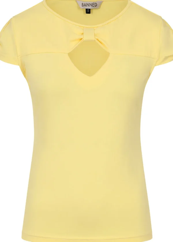 Banned Be Free Jersey Top Yellow