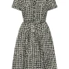 Banned Bella Nature Waves 50's Swing Dress Cream