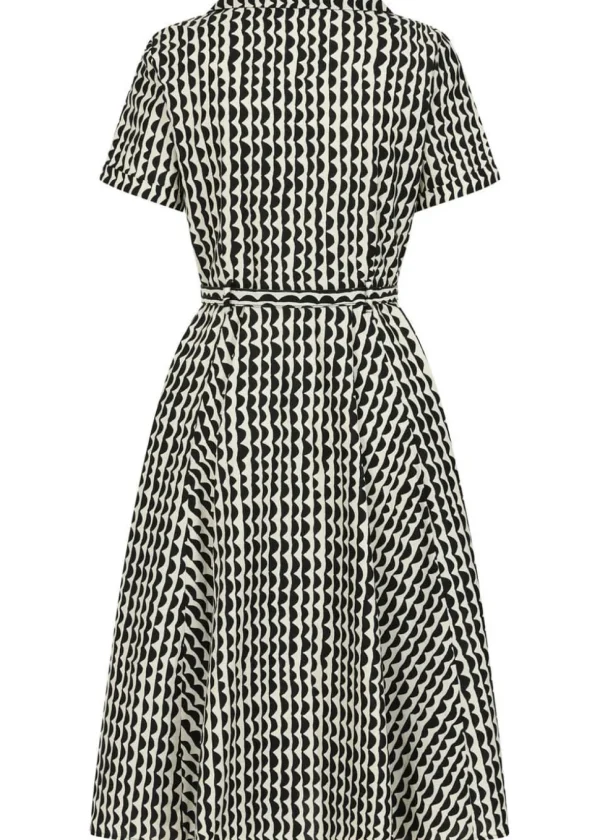 Banned Bella Nature Waves 50's Swing Dress Cream