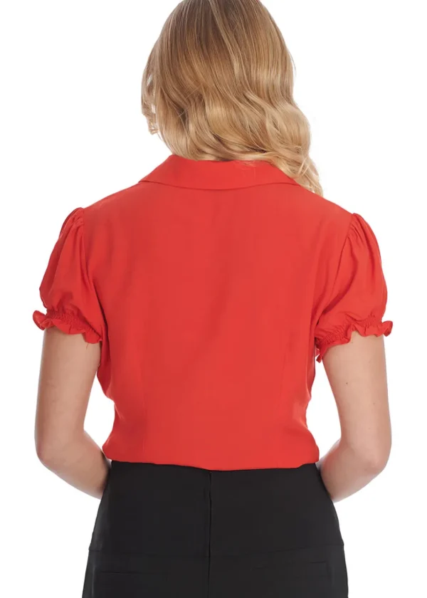 Banned Betsy Bloom 40's Blouse Red