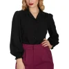 Banned Bonnie 40's Blouse Black